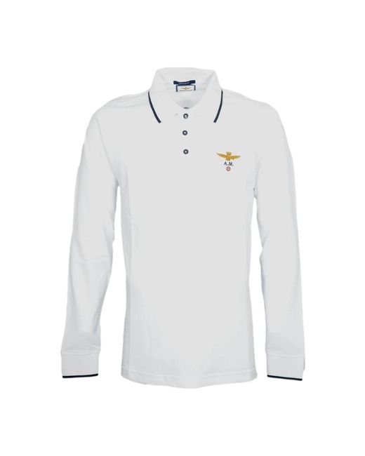 Polo Shirts Aeronautica Militare pour homme en coloris White