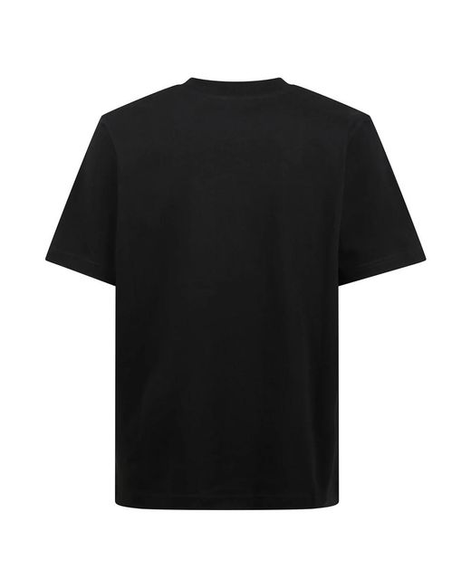 Casablanca Baumwoll-Crewneck T-Shirt Mit Druck in Black für Herren