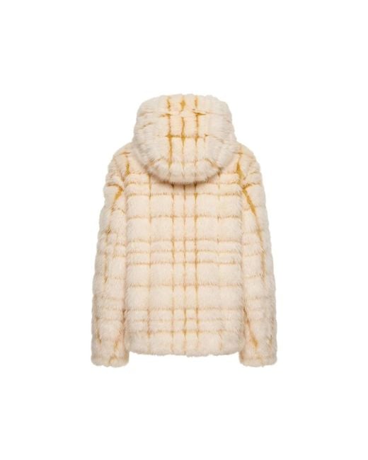 Moncler Natural Faux Fur & Shearling Jackets