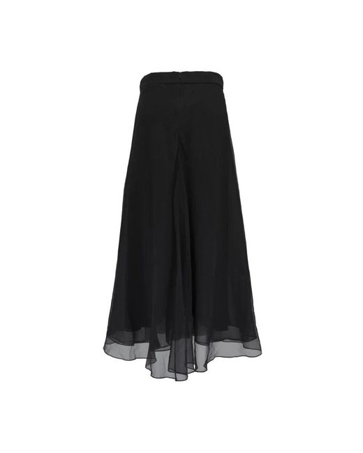 Brunello Cucinelli Black Maxi Skirts