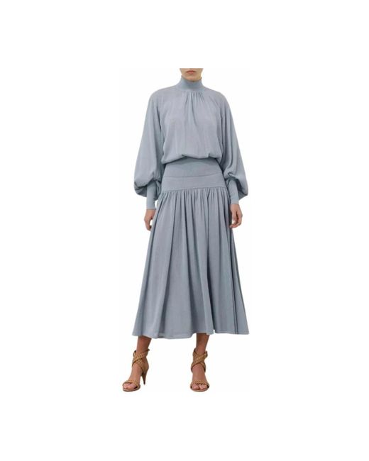 Zimmermann Blue Midi Skirts