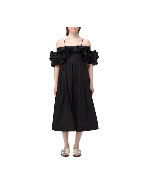 MEIMEIJ Black Midi Dresses