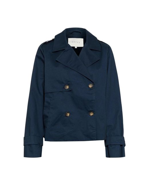 Kaffe Jassen ,Blauw ,Midnight Marine Jas in het Blue