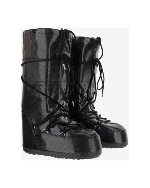 Moon Boot Black Winter Boots