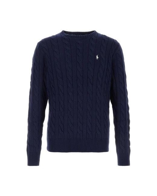 Polo Ralph Lauren Blue Round-Neck Knitwear for men