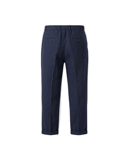 40weft Cropped Broeken in het Blue voor heren