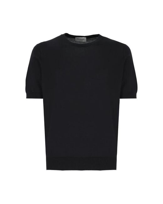 John Smedley Black T-Shirts for men