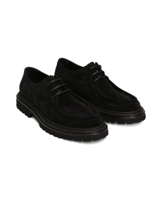 Dolce & Gabbana Black Dolce & Gabbana Suede Lace-Up Shoes for men