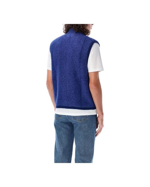 Aspesi Blue Vests for men
