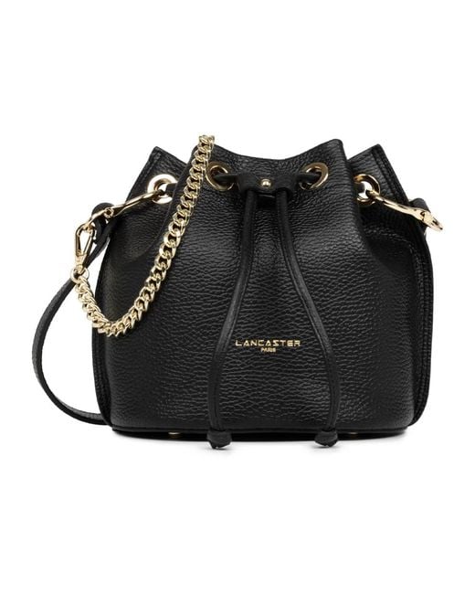 Lancaster Black Bucket Bags