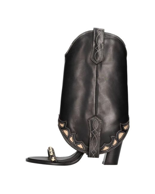 Ash Black High Heel Sandals