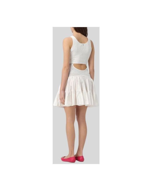 Short Dresses Twinset de color White