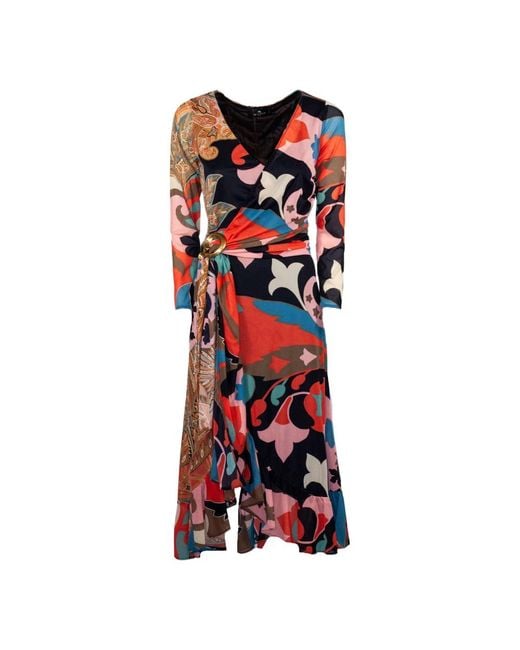 Etro Red Midi Dresses