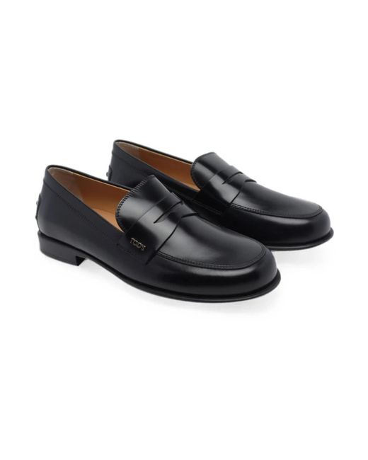 Tod's Black Loafers