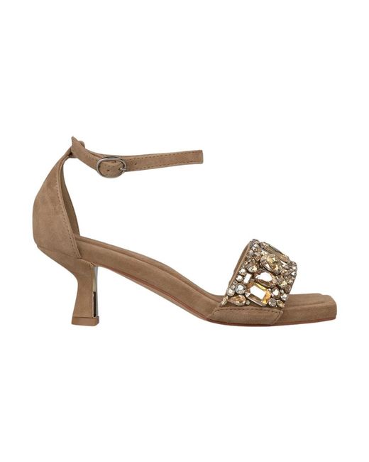 Alma En Pena. Metallic High Heel Sandals