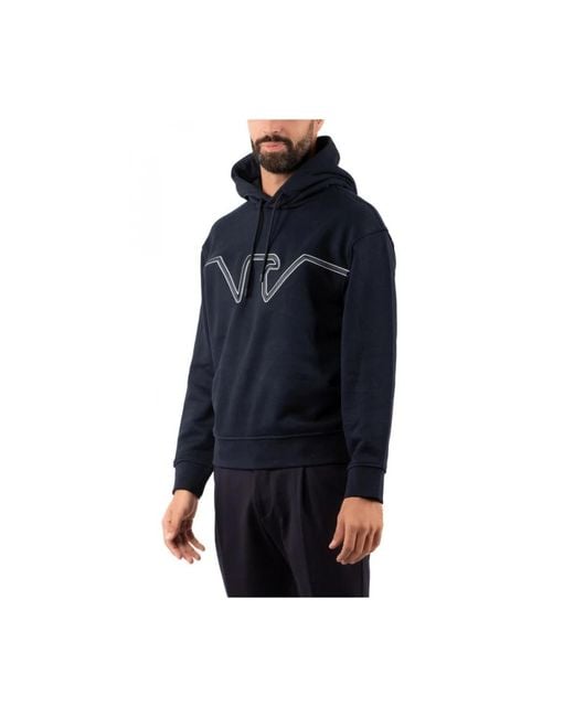 Emporio Armani Blue Hoodies for men