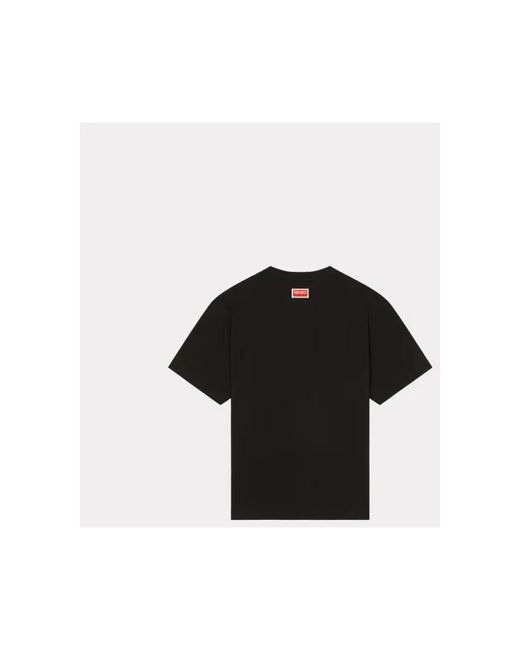 KENZO Es Baumwoll-T-Shirt mit Éléphant Varsity Jungle Print für Herren in Black für Herren