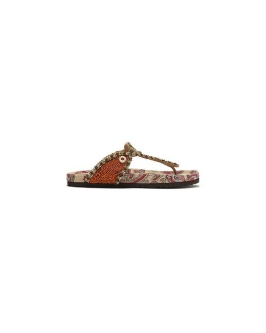 Maliparmi Brown Flip Flops