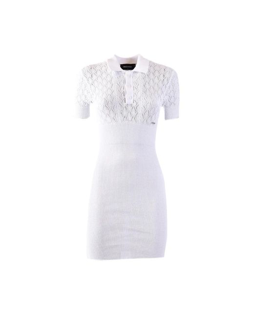 DSquared² White Short Dresses
