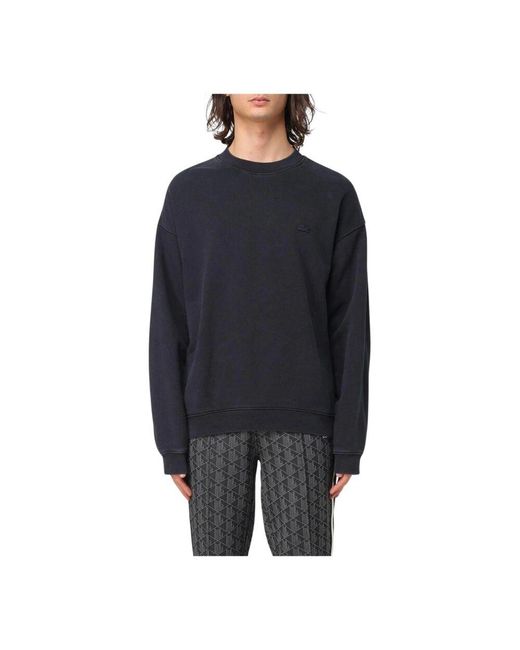 Lacoste Schwarzer Sweatshirt Mit Lockerer Passform in Blue für Herren
