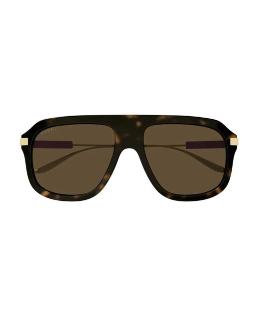 Gucci Brown GG1309S Linea Web Sunglasses