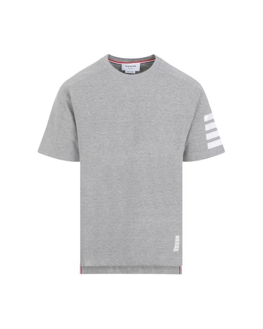Thom Browne Graues ss24 baumwoll-t-shirt in Gray für Herren