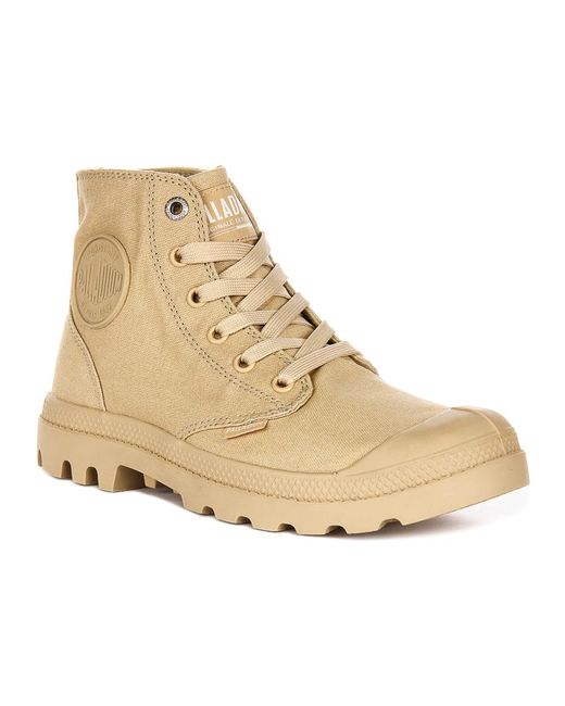 Palladium Natural Lace-Up Boots for men