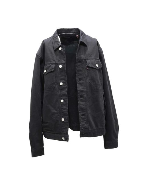 Schott Nyc Jassen ,Zwart ,Denim Vintage Usmc Denim Jacket in het Black voor heren