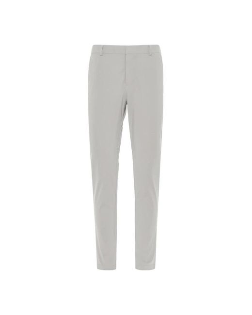 DUNO Gray Slim-Fit Trousers for men