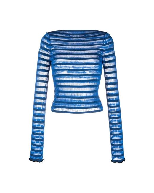 Proenza Schouler Blue Round-Neck Knitwear