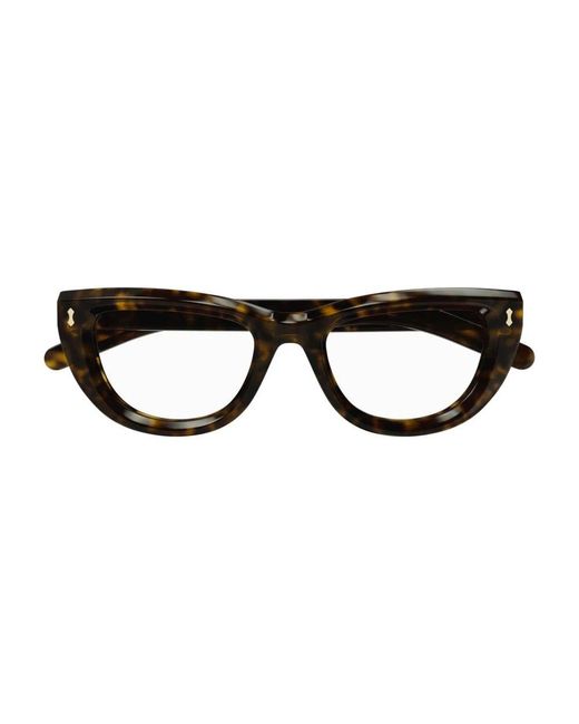 Gucci Black Gg1521O Linea Rivets Eyeglasses