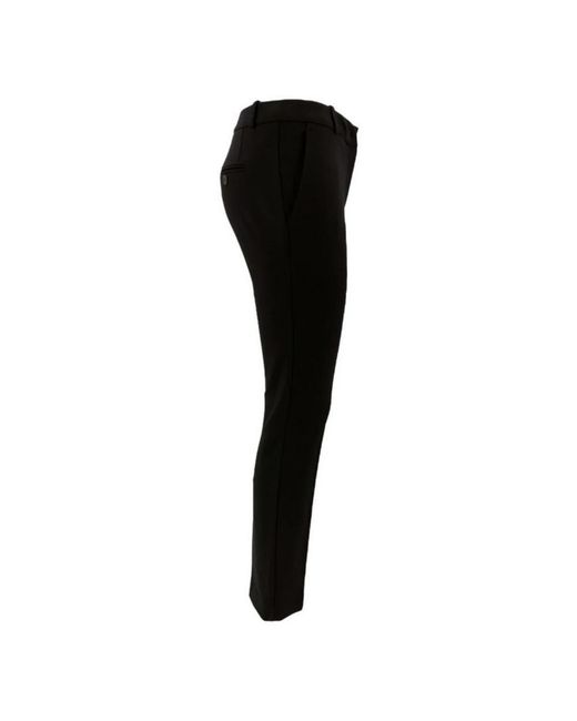 Kiltie Black Slim-Fit Trousers