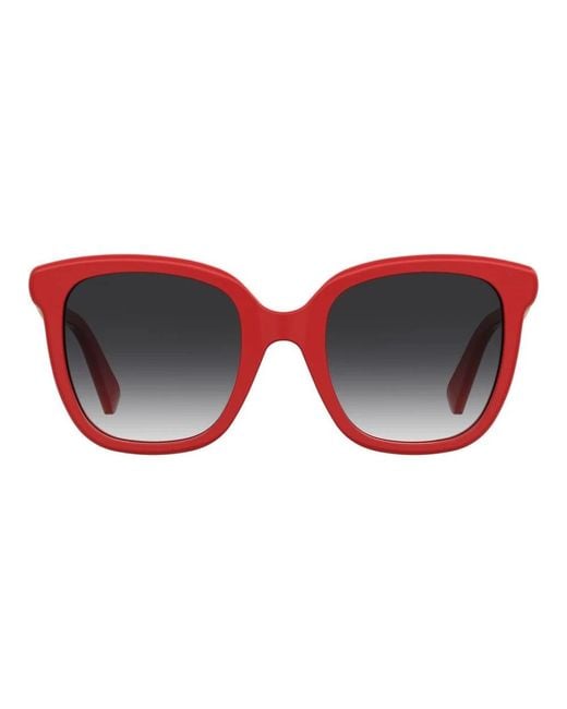 Moschino Red Round Sunglasses