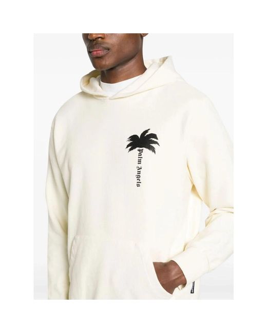 Palm Angels Off-white hoodie mit palm design für Herren