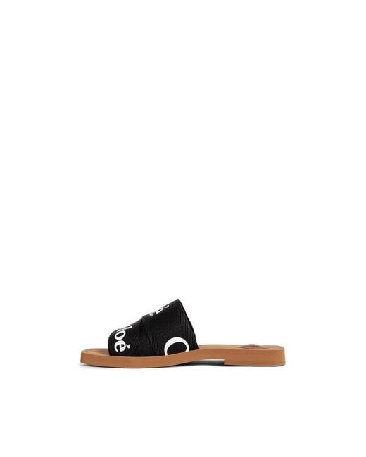 Chloé Black Sliders