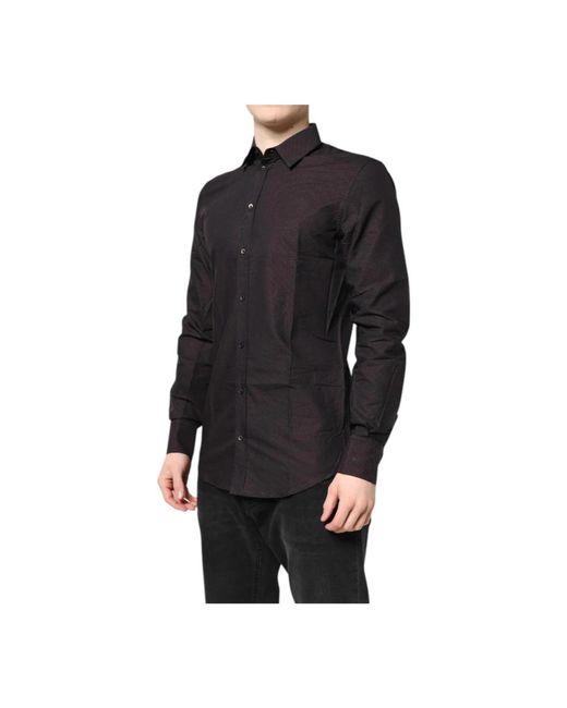 Dolce & Gabbana Black Formal Shirts for men