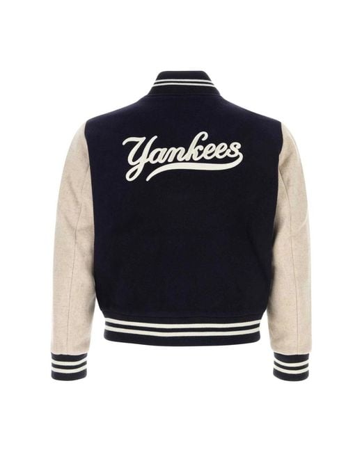 Sporty & Rich Blue Bomber Jackets for men