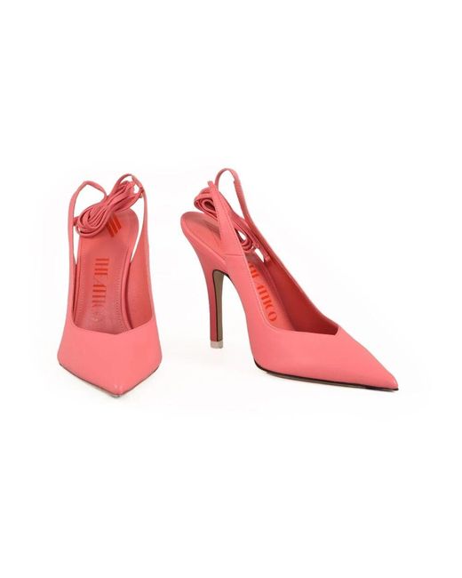 Sandalia in pelle con suola in gomma di The Attico in Pink