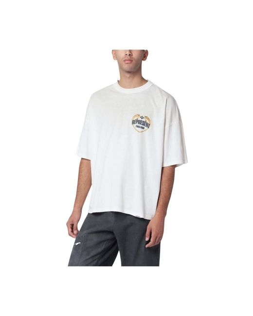 Represent White T-Shirts for men