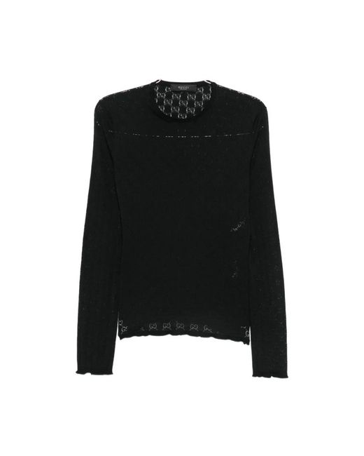 Gucci Black Round-Neck Knitwear
