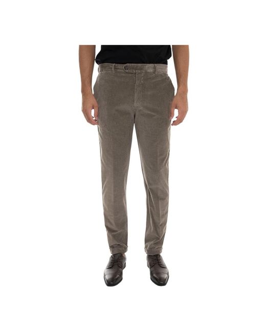 Slim-Fit Trousers BERWICK  1707 de hombre de color Gray
