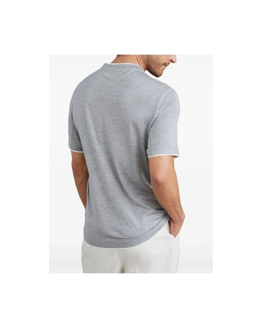 Brunello Cucinelli Gray T-Shirts for men