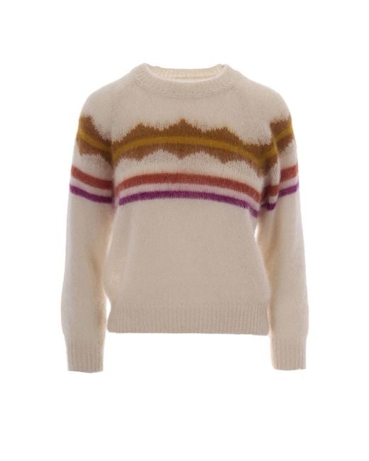 Isabel Marant Brown Round-Neck Knitwear