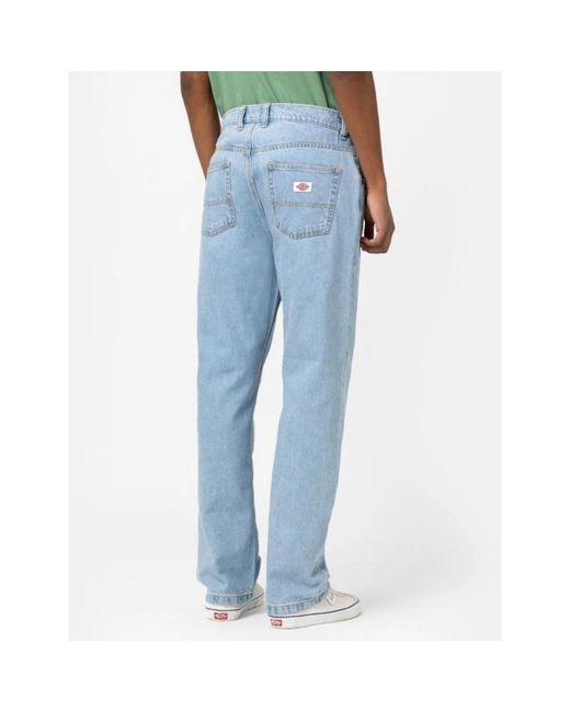 Dickies Blue Wide Jeans for men
