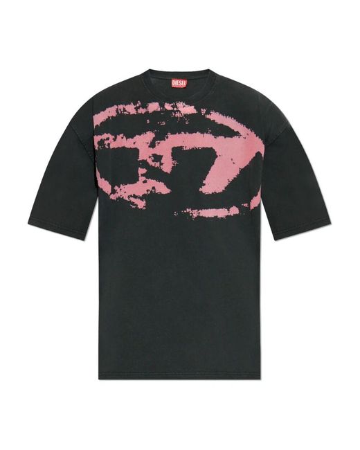DIESEL Herren T-Shirt Mit T-Boxt-R21 in Black für Herren