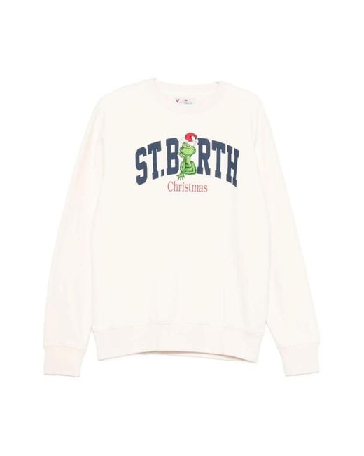 Mc2 Saint Barth White Sweatshirts for men