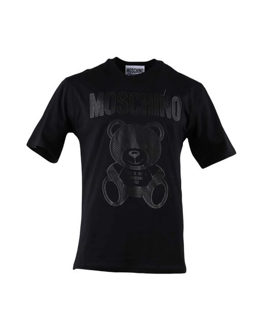 Moschino Kurzarm casual t-shirt in Black für Herren