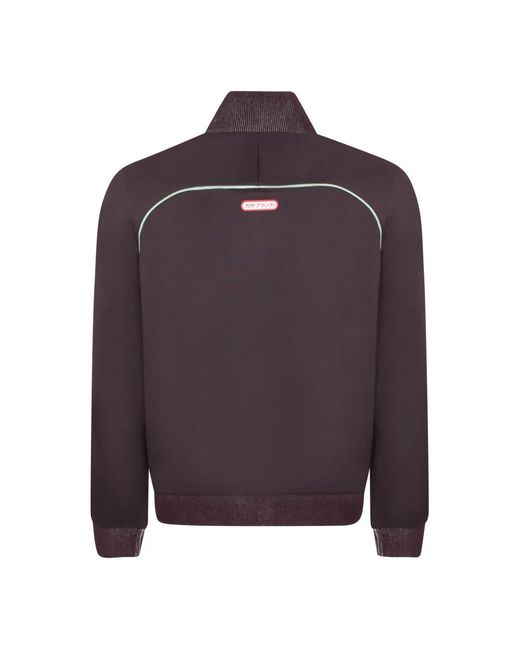 Casablanca Hoodies & Sweatvesten ,Rood ,Katoen Tricot Track Jacket in het Purple voor heren