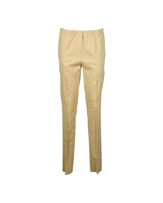 Alysi Natural Slim-Fit Trousers