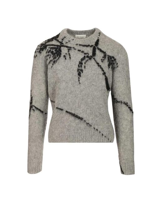 Dries Van Noten Round-Neck Knitwear in het Gray voor heren
